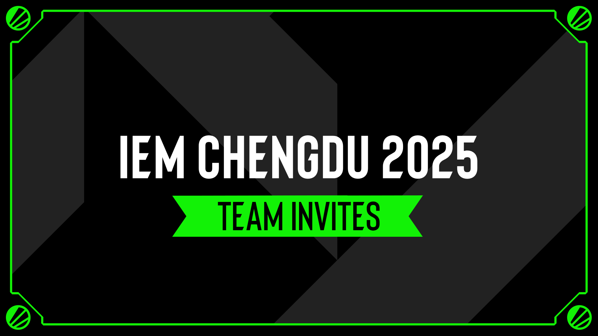 Анонс группового этапа IEM Chengdu 2025